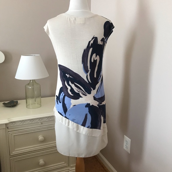 ANTHROPOLOGIE DELETTA GAELLE ABSTRACT FLORAL TOP - Picture 4 of 8